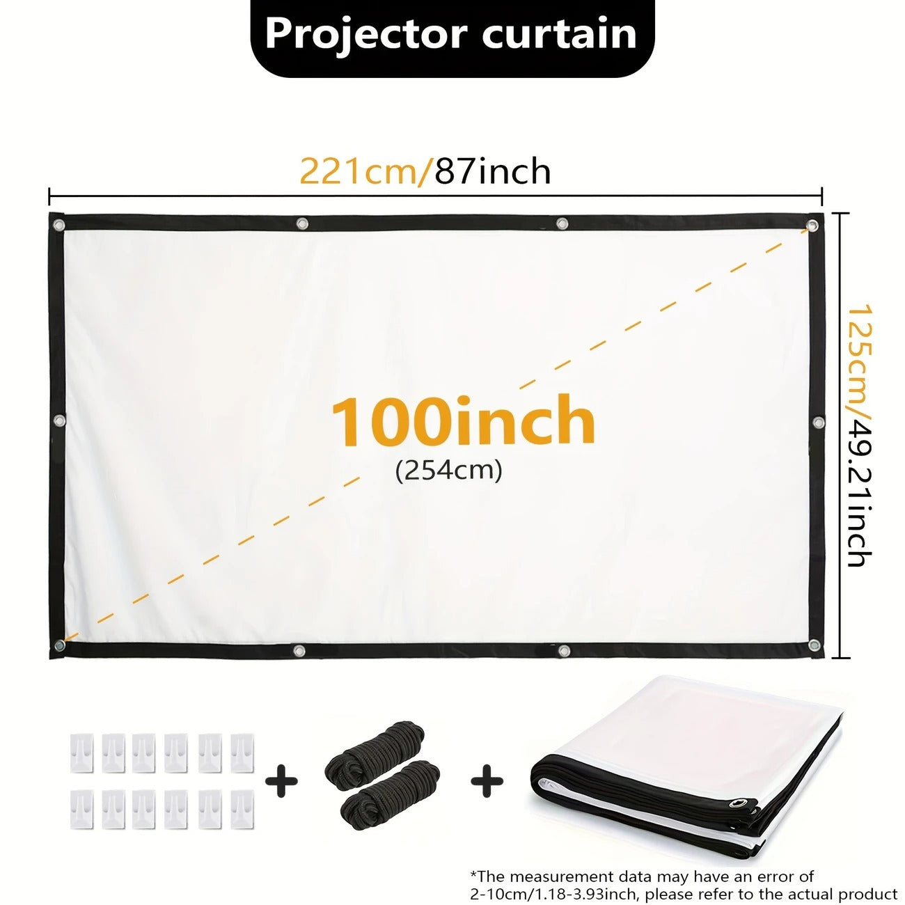 Telón Pantalla Para Proyector