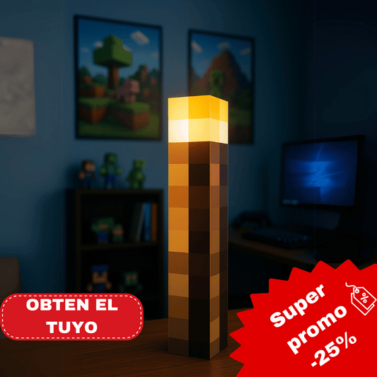 Lampara Antorcha de Minecraft