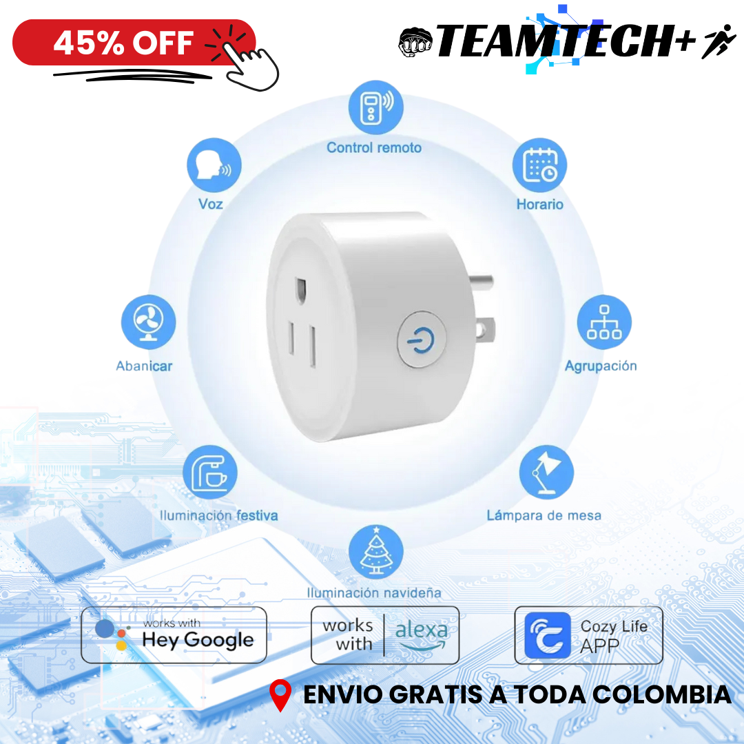 Enchufe Wi-Fi Inteligente Smart Plus