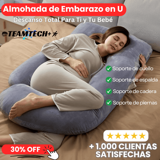 Almohada de Embarazo en U: Descanso Total Para Ti y Tu Bebé