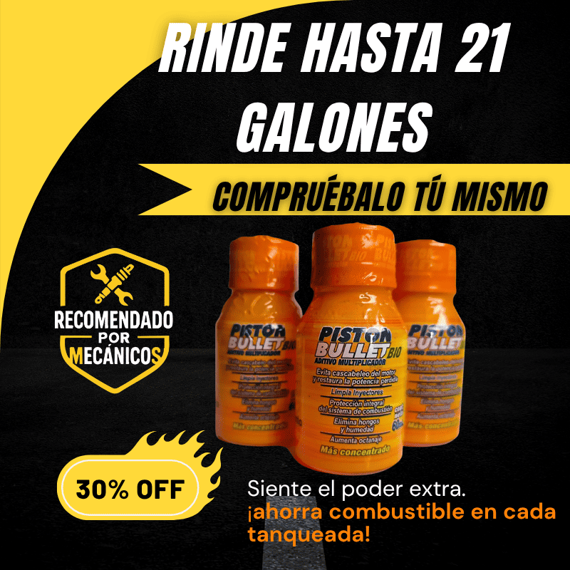 Pack 3 unidades Aditivo Piston Bullet Bio