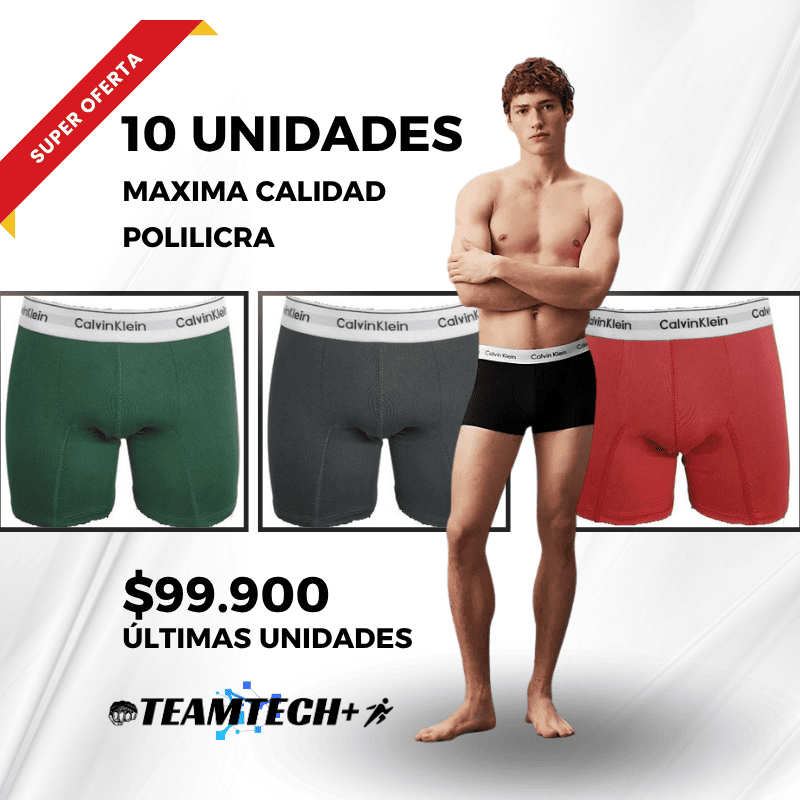 Pack x10 Boxer Calvin Klein Hombre – Estilo y confort