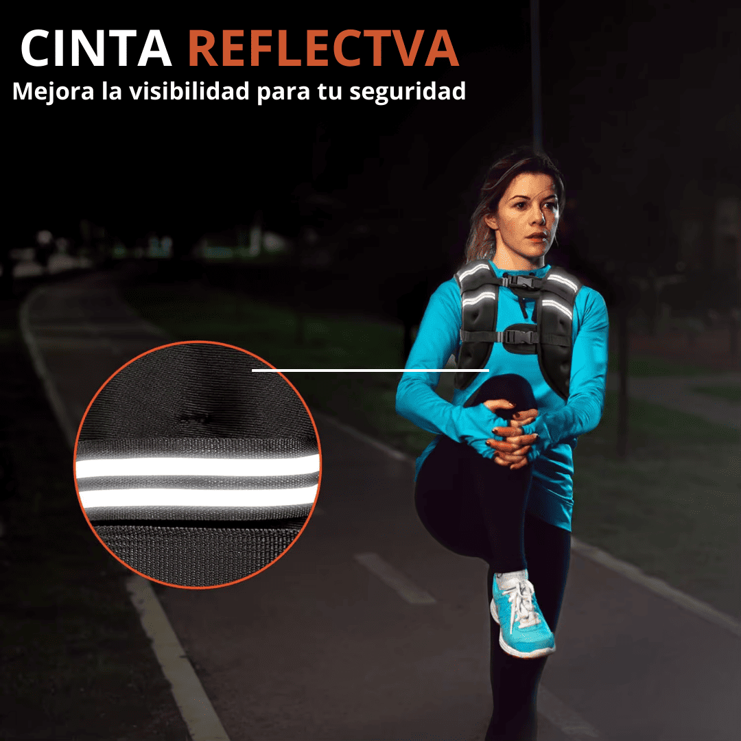 Chaleco de carga 5 kg – Entrena más intenso, quema más calorías
