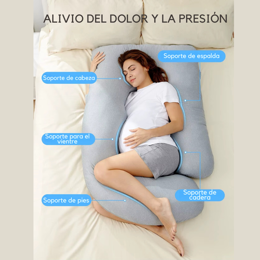 Almohada de Embarazo en U: Descanso Total Para Ti y Tu Bebé