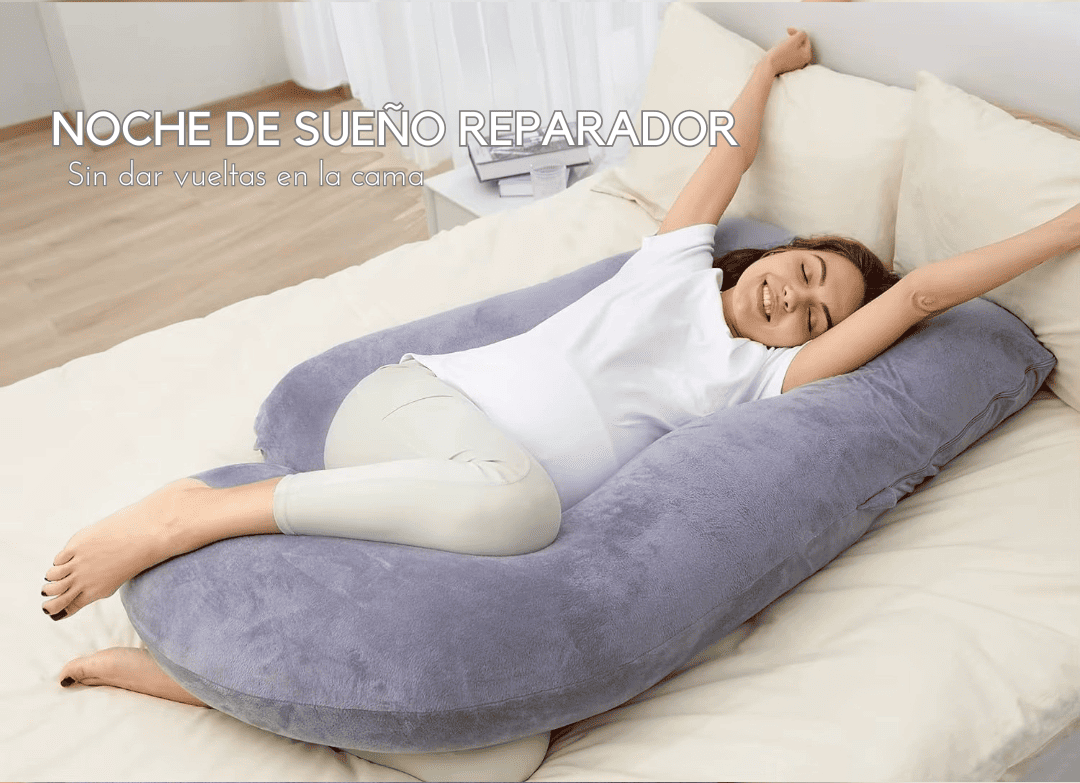 Almohada de Embarazo en U: Descanso Total Para Ti y Tu Bebé