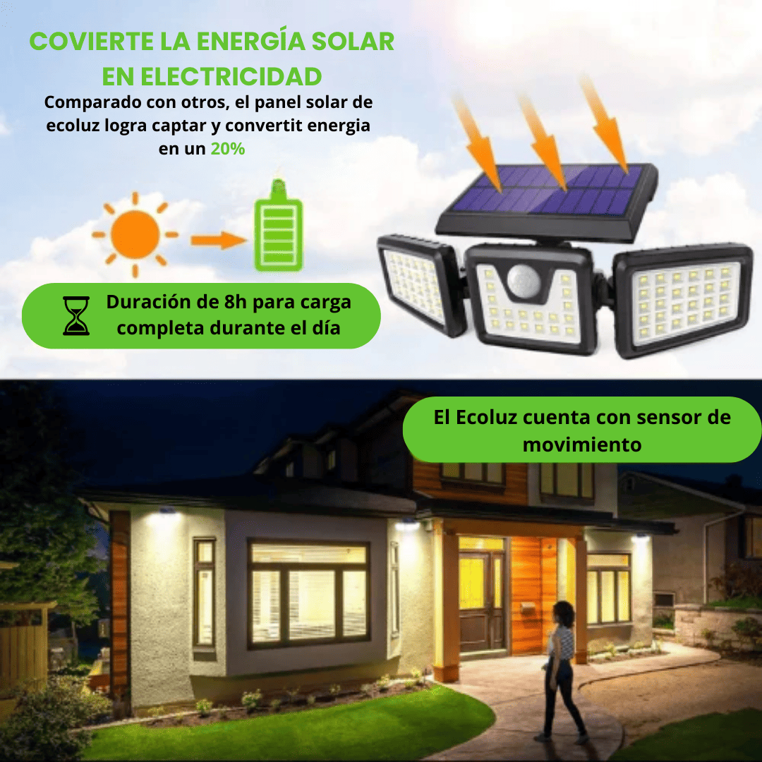 OFERTA 2X1 - Lampara Solar EcoLuz: ahorra energía e ilumina tus espacios