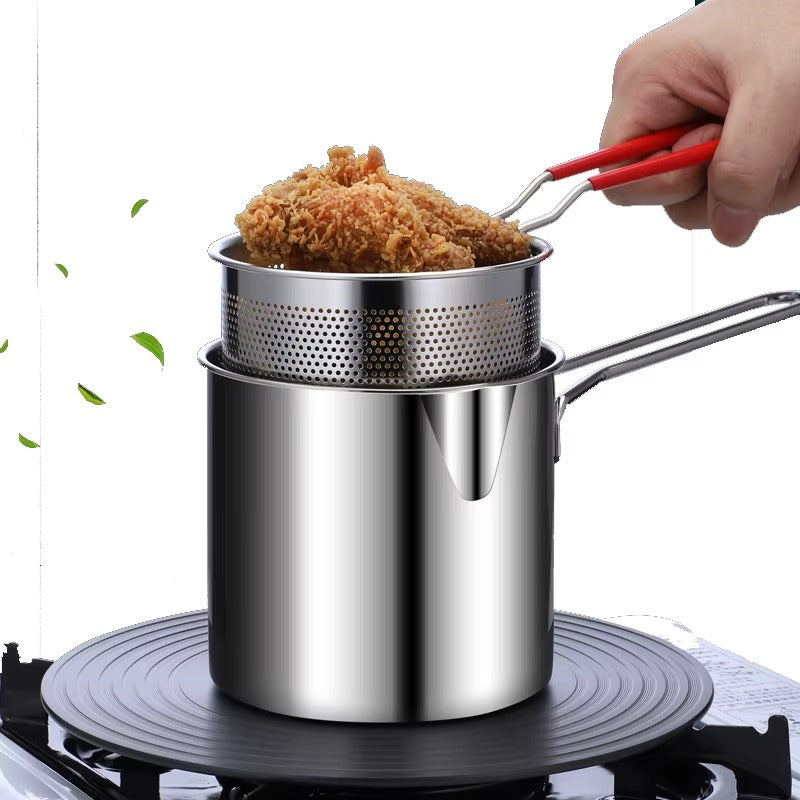 Olla Freidora Gourmet – Canasta de Acero para Frituras Perfectas